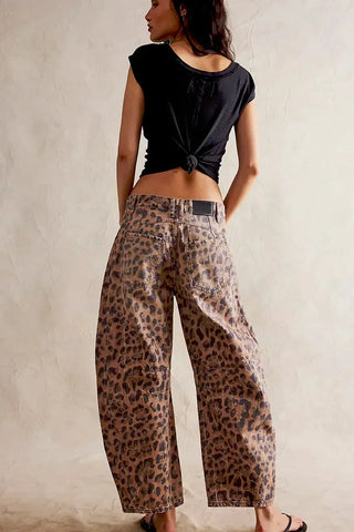Pantalón baggie de Leopardo