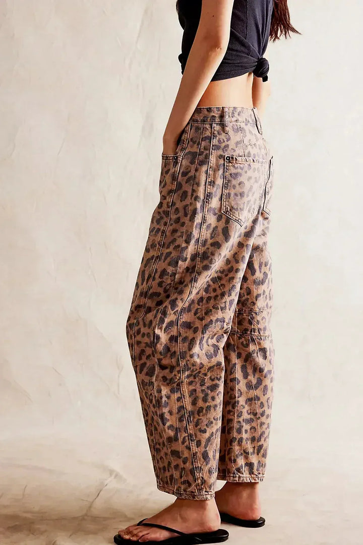 Pantalón baggie de Leopardo