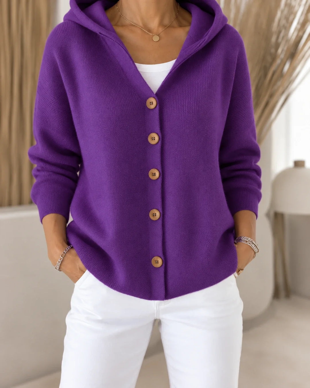 Teri | Cárdigan liviano con capucha